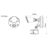 Martec Defender 10W Tricolour LED Security Light Single, sensor option available