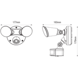 Martec Defender 20W Tricolour LED Security Light Double, sensor option available