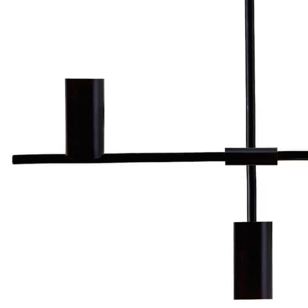 DRITTO Matte Black Pendant Light – 6 Light by VM Lighting