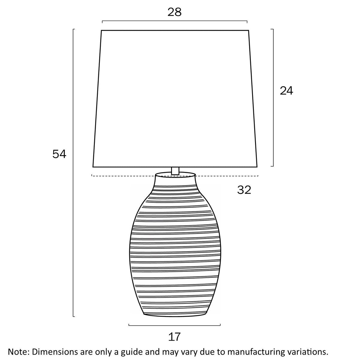 Telbix Earth Ceramic Table Lamp