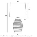 Telbix Earth Ceramic Table Lamp