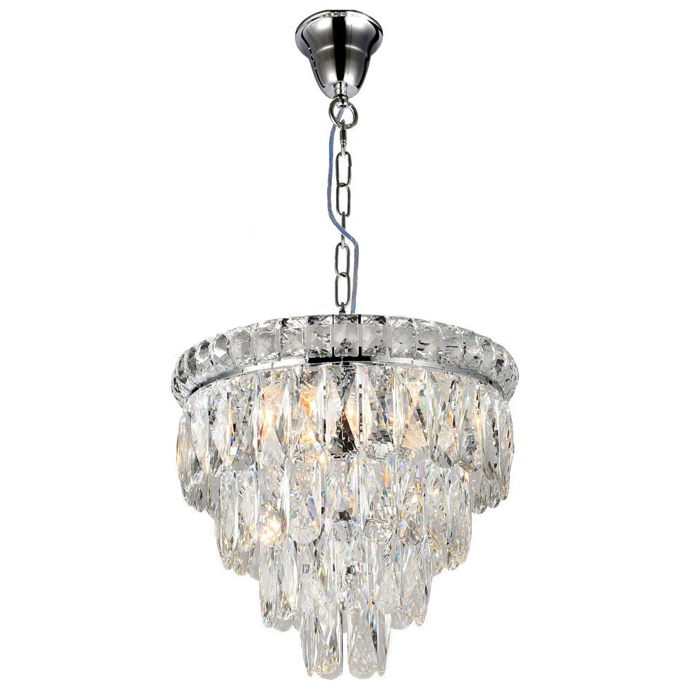 Lighting Inspiration Emporia 3Lt 4 Tier Pendant Chrome