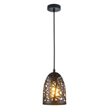 CLA ESCAMA Interior Iron Cage Ellipse Pendant Lights