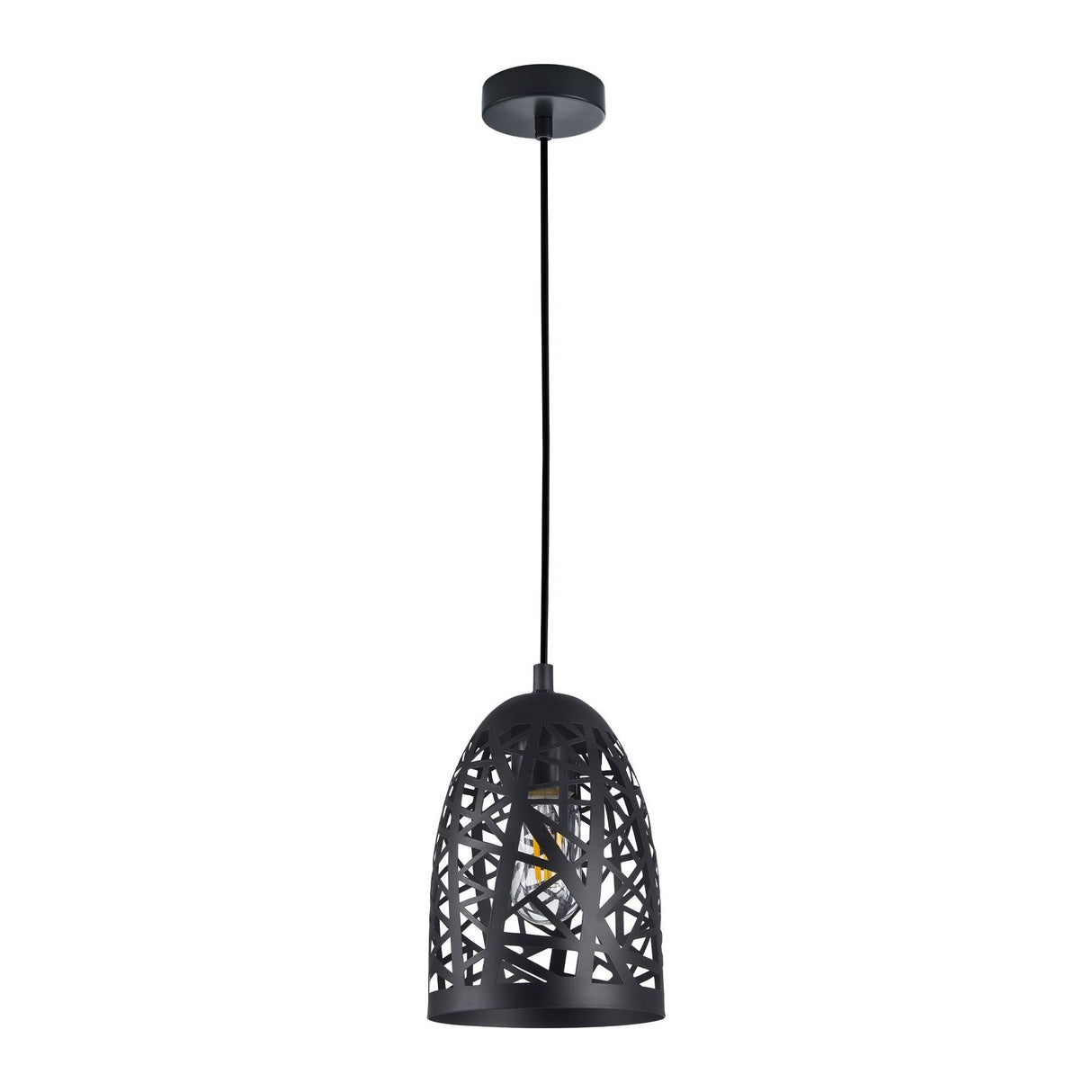 CLA ESCAMA Interior Iron Cage Ellipse Pendant Lights