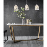 CLA ESCAMA Interior Iron Cage Ellipse Pendant Lights