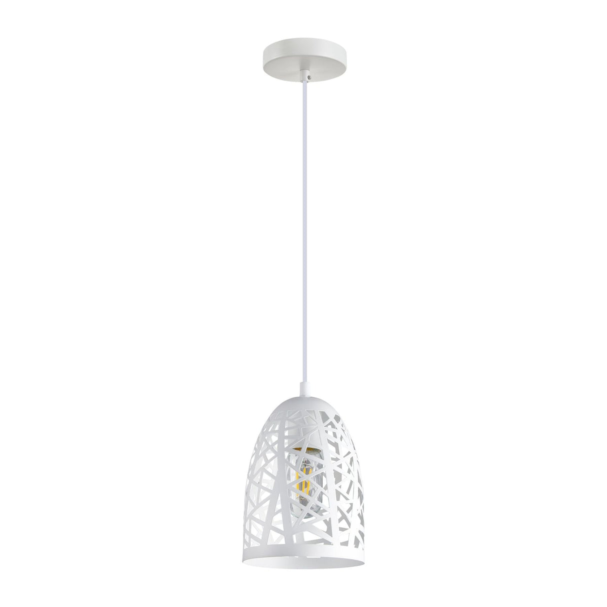 CLA ESCAMA Interior Iron Cage Ellipse Pendant Lights