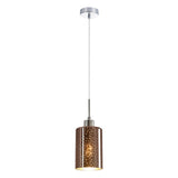 CLA ESPEJO4 Interior Iron & Rose Gold with Dotted Effect Oblong Pendant Lights