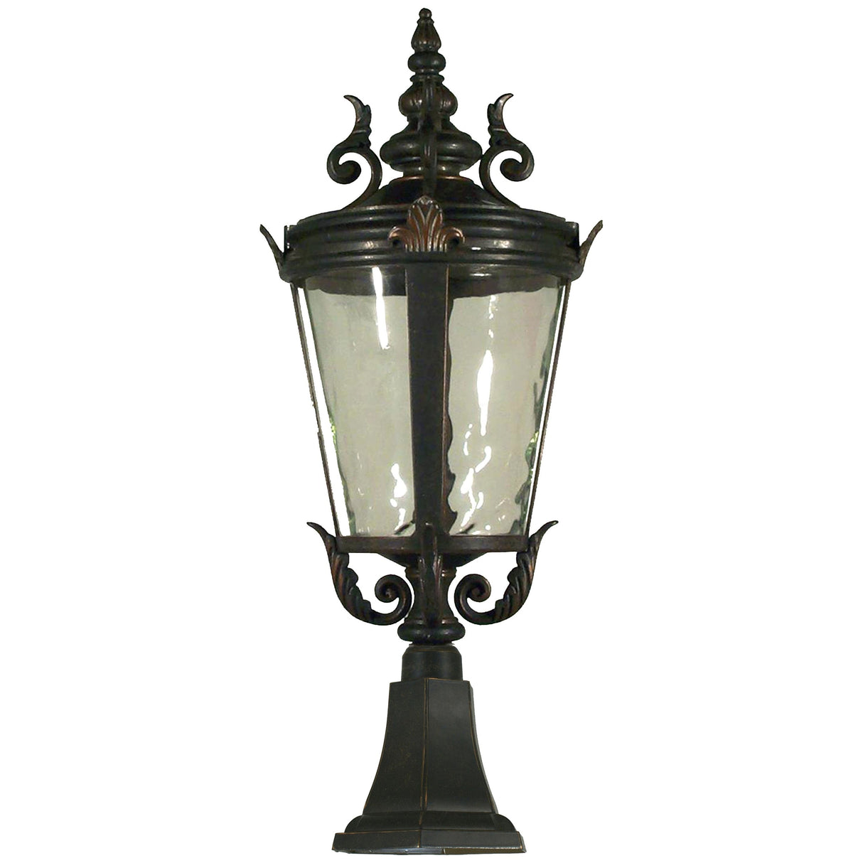 Lighting Inspiration Albany Ext Pillar Mount Antique Bronze