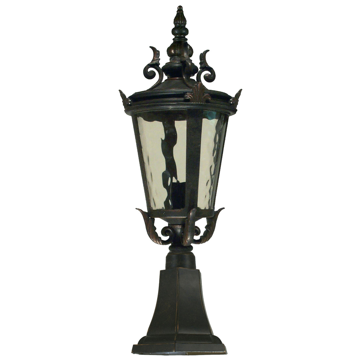 Lighting Inspiration Albany Ext Pillar Mount Antique Bronze