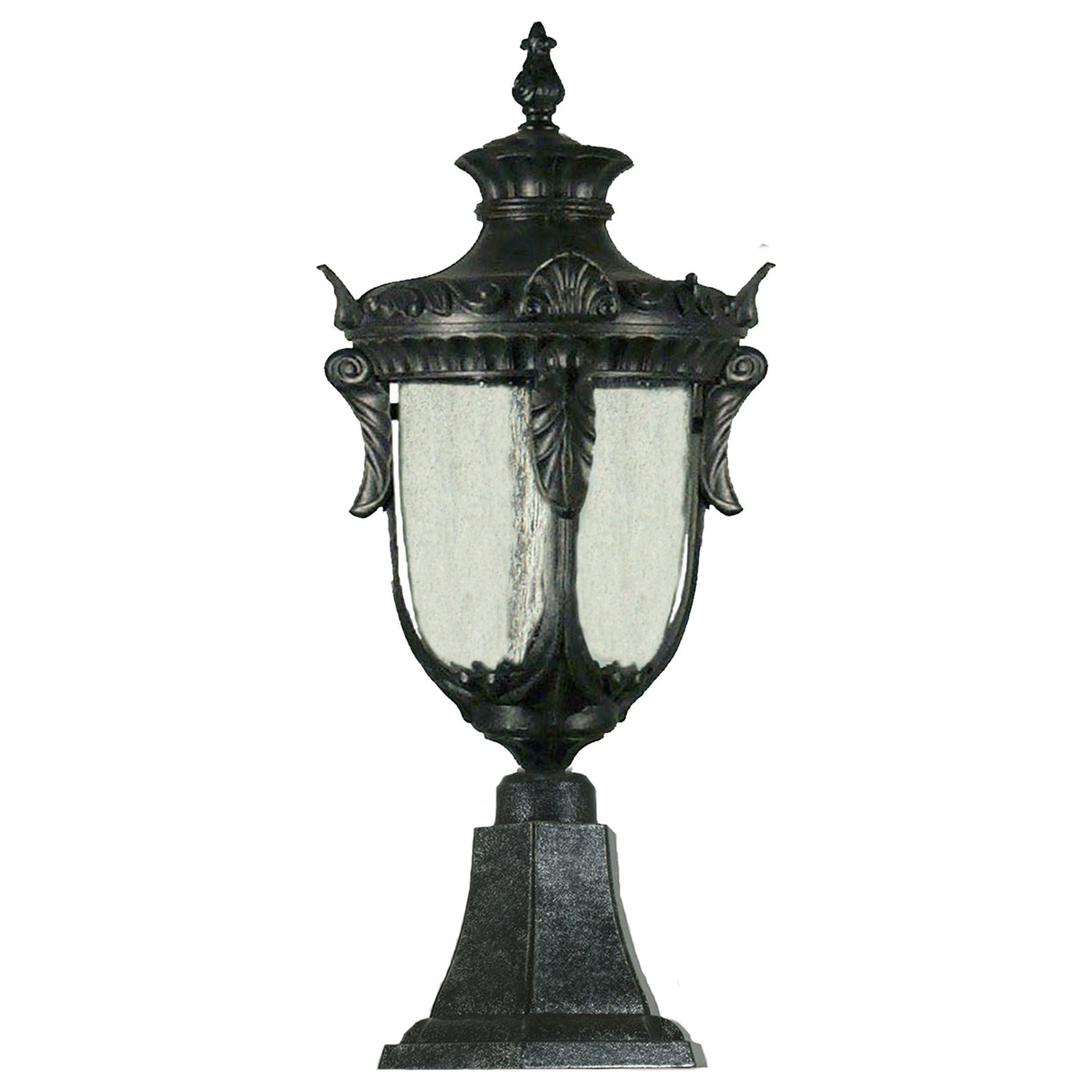 Lighting Inspiration Wellington Ext Pillar Mount Antique Black