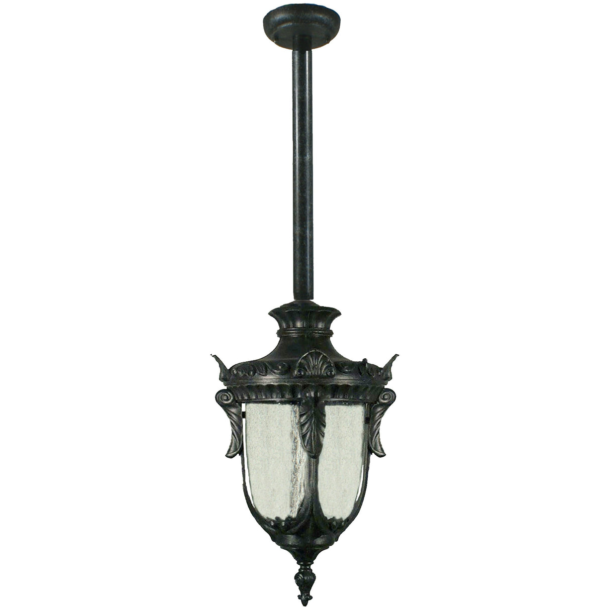 Lighting Inspiration Wellington Large Rod Pendant Antique Black