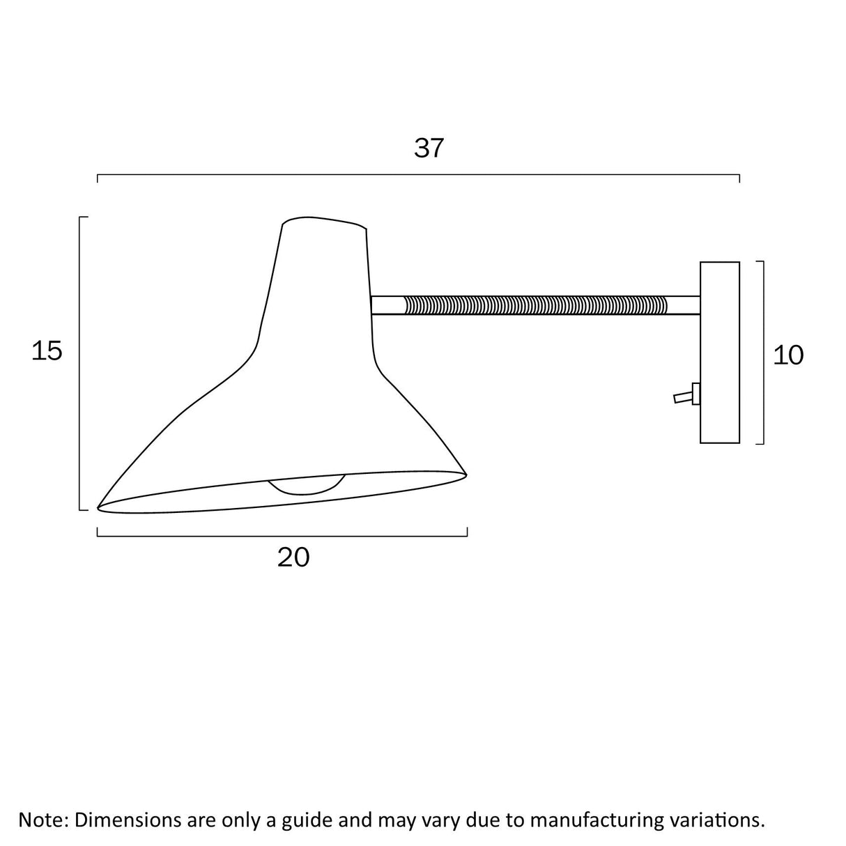 Telbix Farbon Short Wall Light