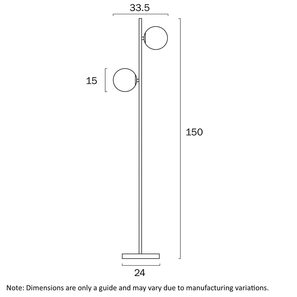 Telbix Figaro 2 Lights Floor Lamp