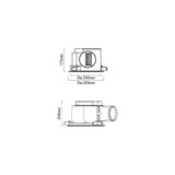 Martec Flow 250mm / 300mm Square Exhaust Fan Available with or without light