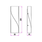 CLA GIROTRI Exterior LED Tri-CCT Surface Mounted Up/Down Twist Wall Lights IP65