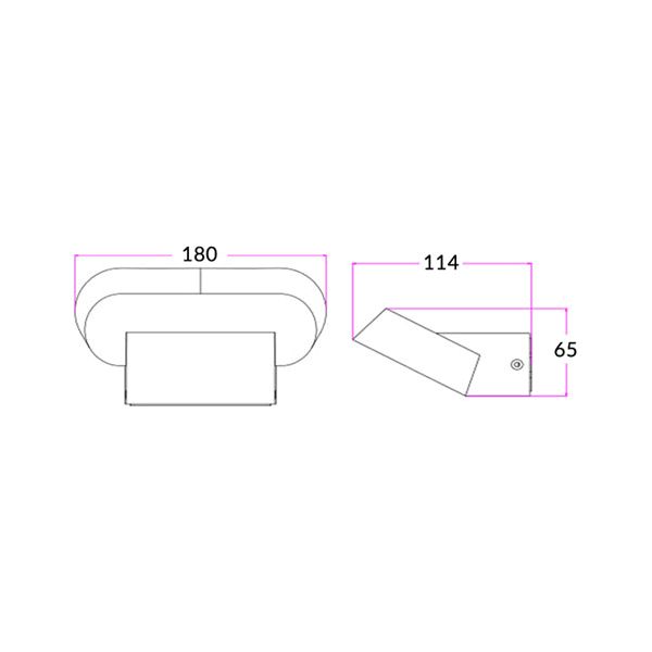 CLA Glans Exterior LED Surface Mounted Wall Lights