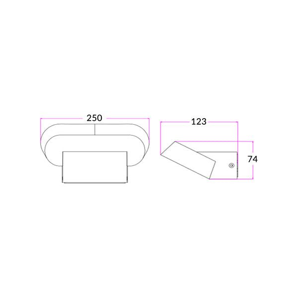 CLA Glans Exterior LED Surface Mounted Wall Lights