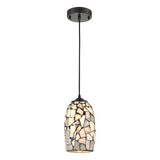 CLA Glaze Stone Mosaic Hand Blown Glass Pendant Lights