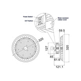 CLA HIBTRI LED Power Switchable Tri-CCT High Bay IP65