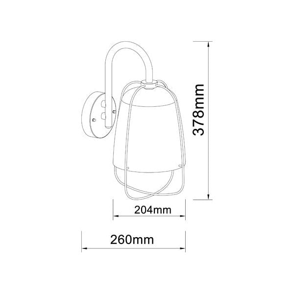 CLA HINK Exterior Surface Mounted Wall Lights IP44