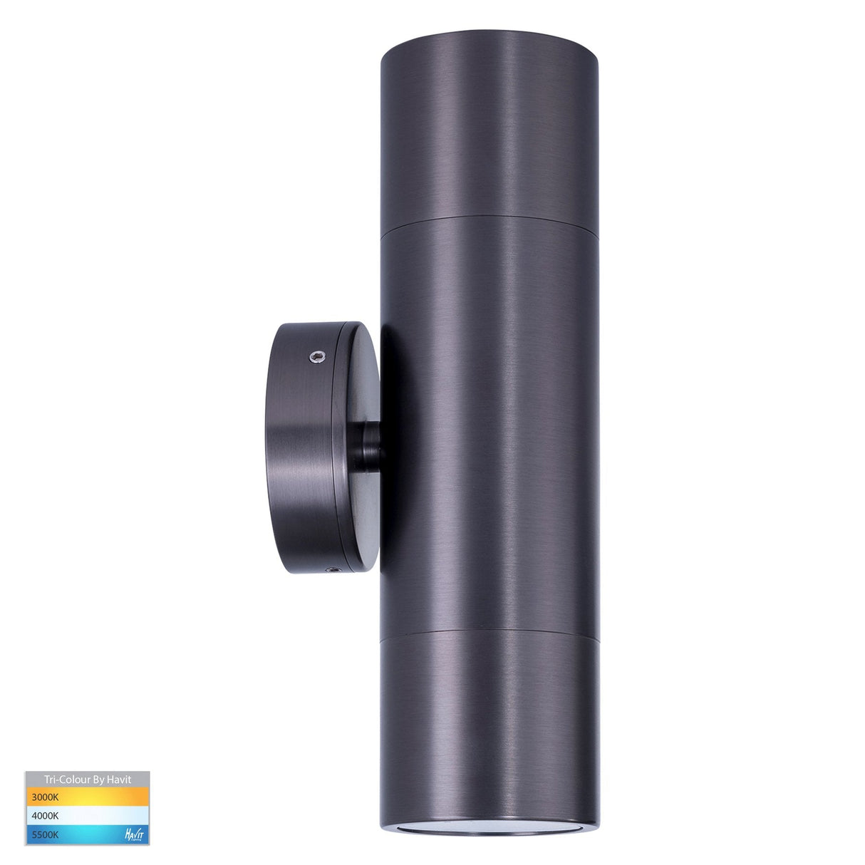 Havit HV1075T HV1077T Tivah Solid Brass Graphite Coloured TRI Colour Up & Down Wall Pillar Lights