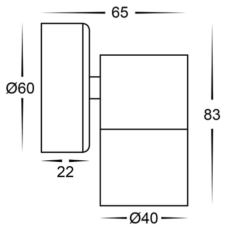 Havit HV1107MR11NW Mini Tivah 316 Stainless Steel Fixed Down Wall Pillar Lights