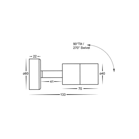 Havit HV1207MR11NW Mini Tivah 316 Stainless Steel Single Adjustable Wall Pillar Lights