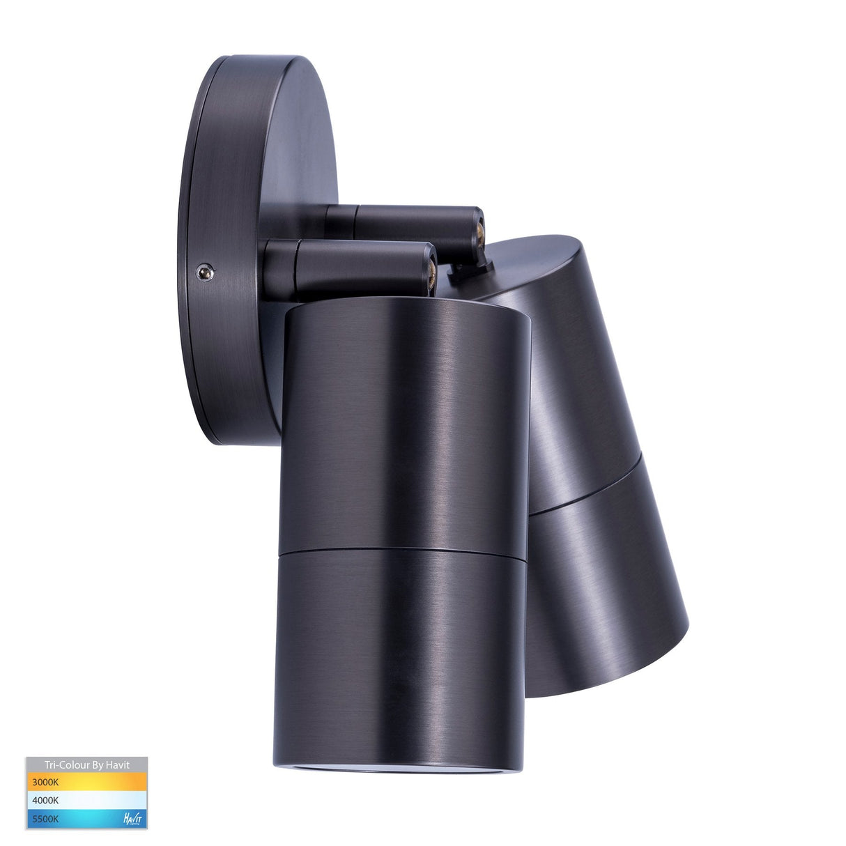 Havit HV1375T-HV1377T Tivah Solid Brass Graphite Coloured TRI Colour Double Adjustable Wall Pillar Lights