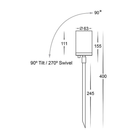 Havit HV1412T Eden Copper LED Garden Spike Lights