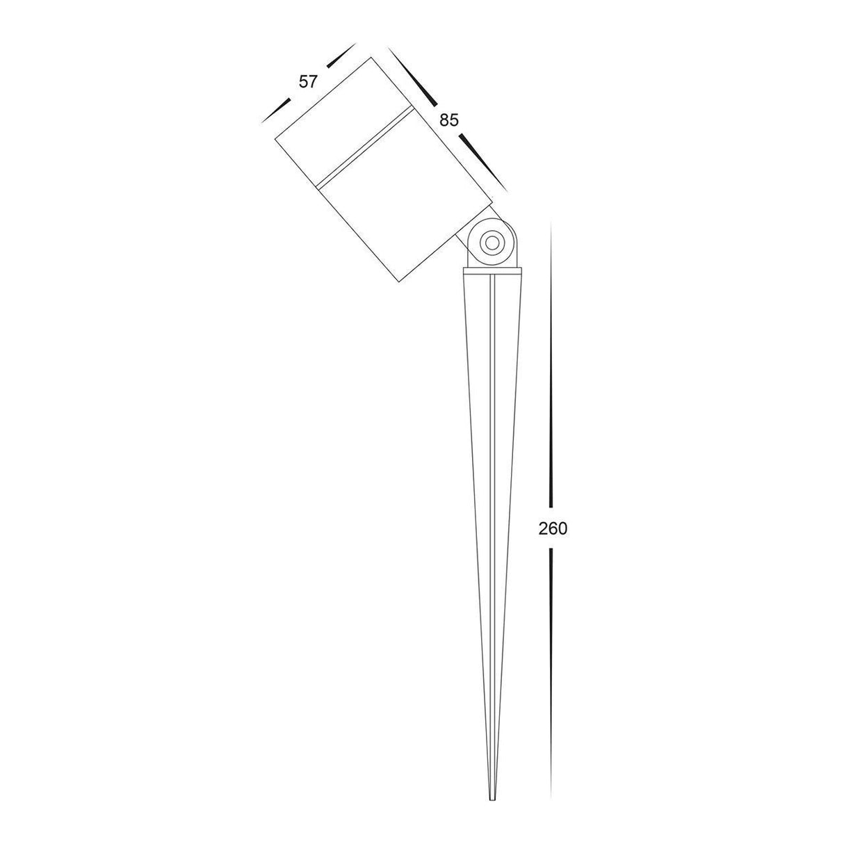 Havit HV1429T Oasis Black 7w Led Garden Spike Light