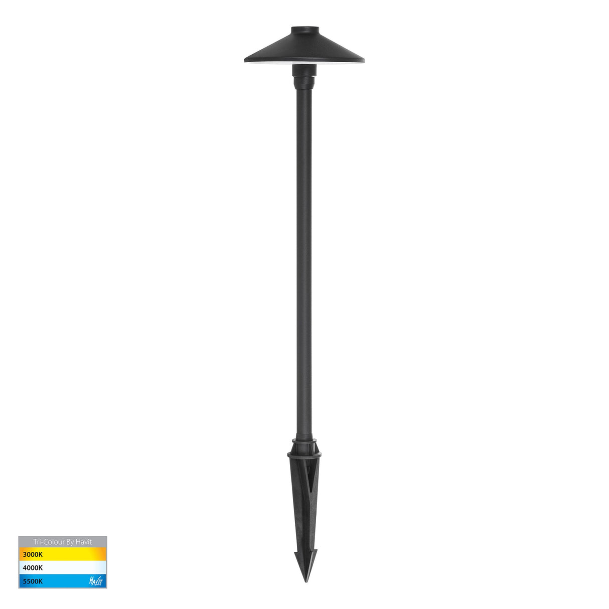 Havit HV1452T-BLK Polari 316 Stainless Steel Black 3w LED Garden Spike Light