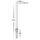 Havit HV1459T Nedia Square 7w Tri Colour Garden Spike Light