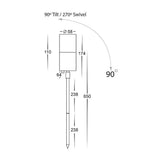 Havit HV1487T Tivah Coloured Aluminium TRI Colour LED Garden Spike Light
