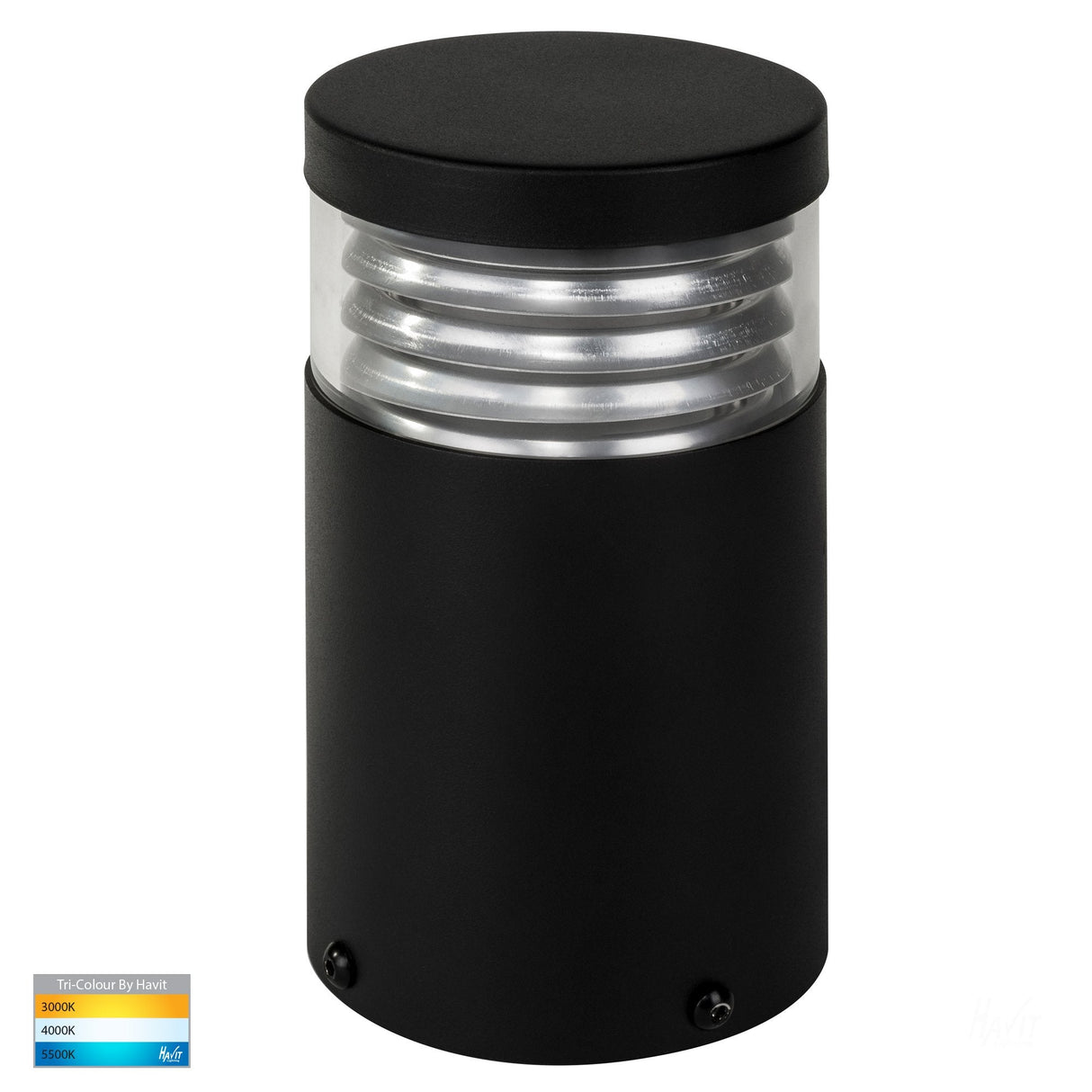 Havit HV1615T MINI Black Louvred LED Bollard Light