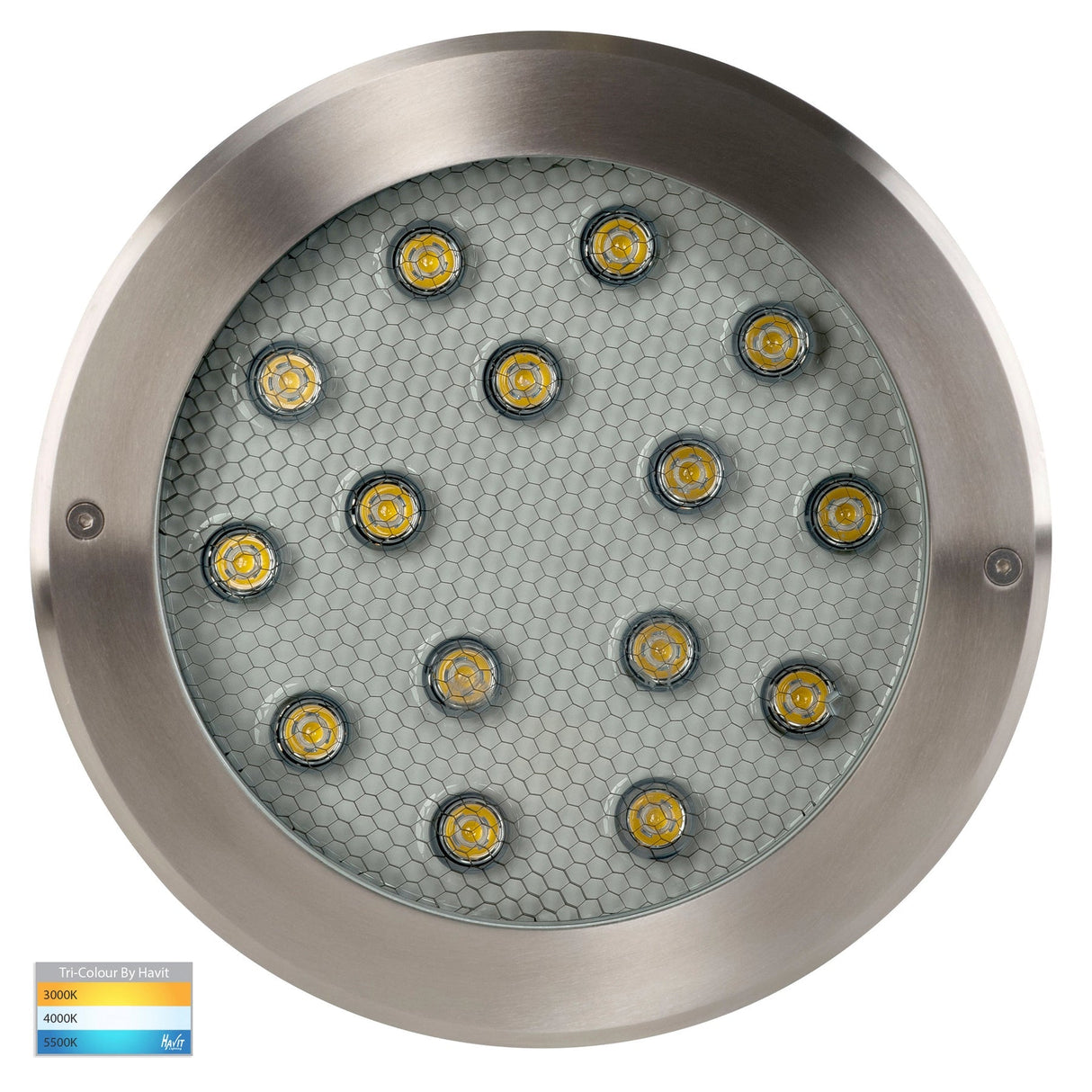Havit HV1845T Split 316 Stainless Steel TRI Colour 18w LED Inground Light