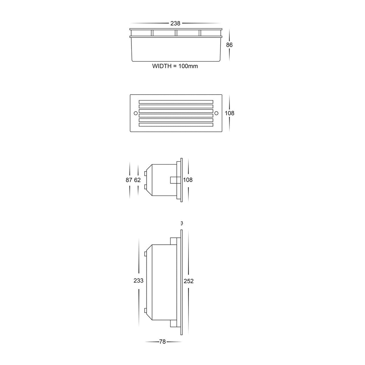 Havit HV3004T BATA LED Brick Light with Grill