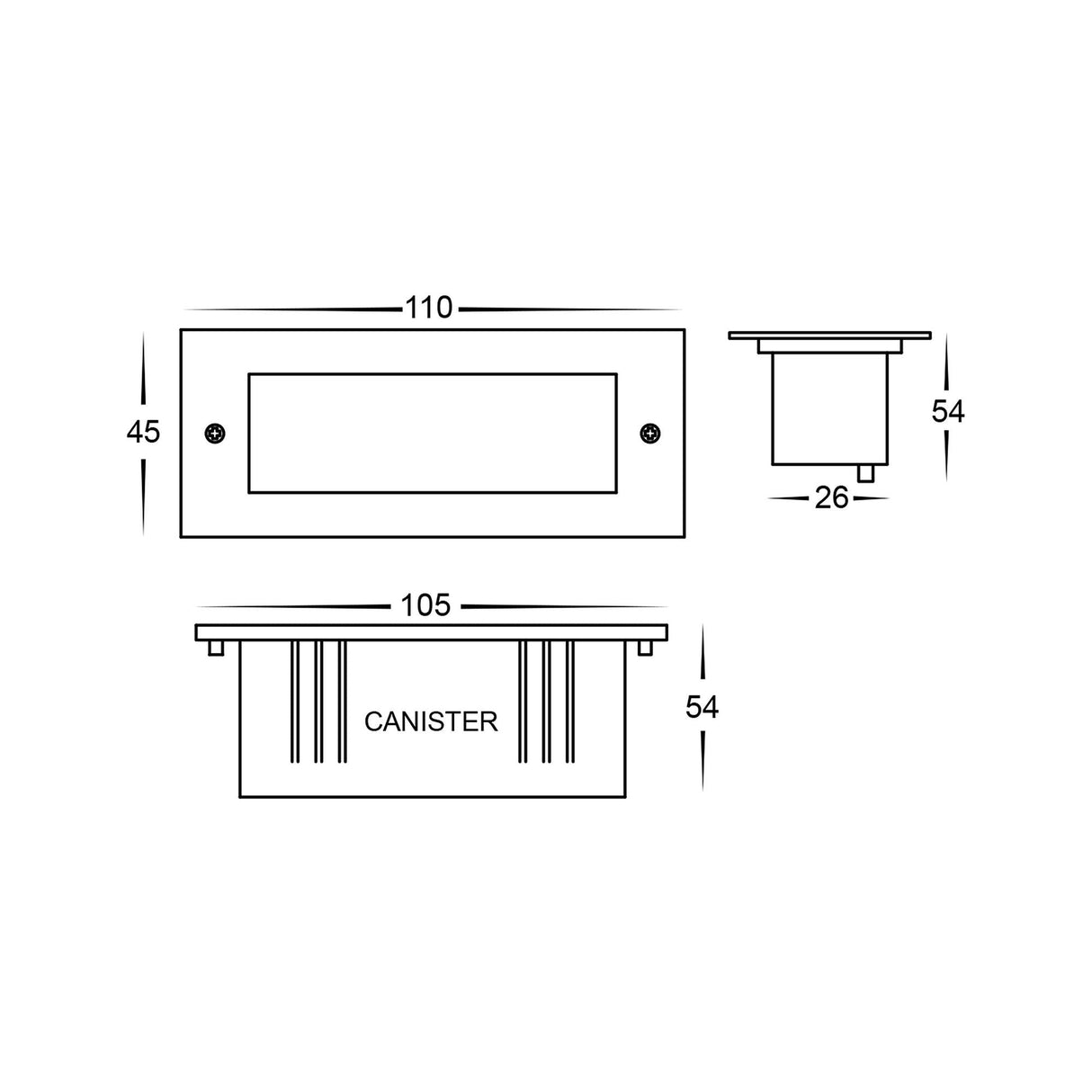 Havit HV3007T 12V BATA 3w LED Brick Light