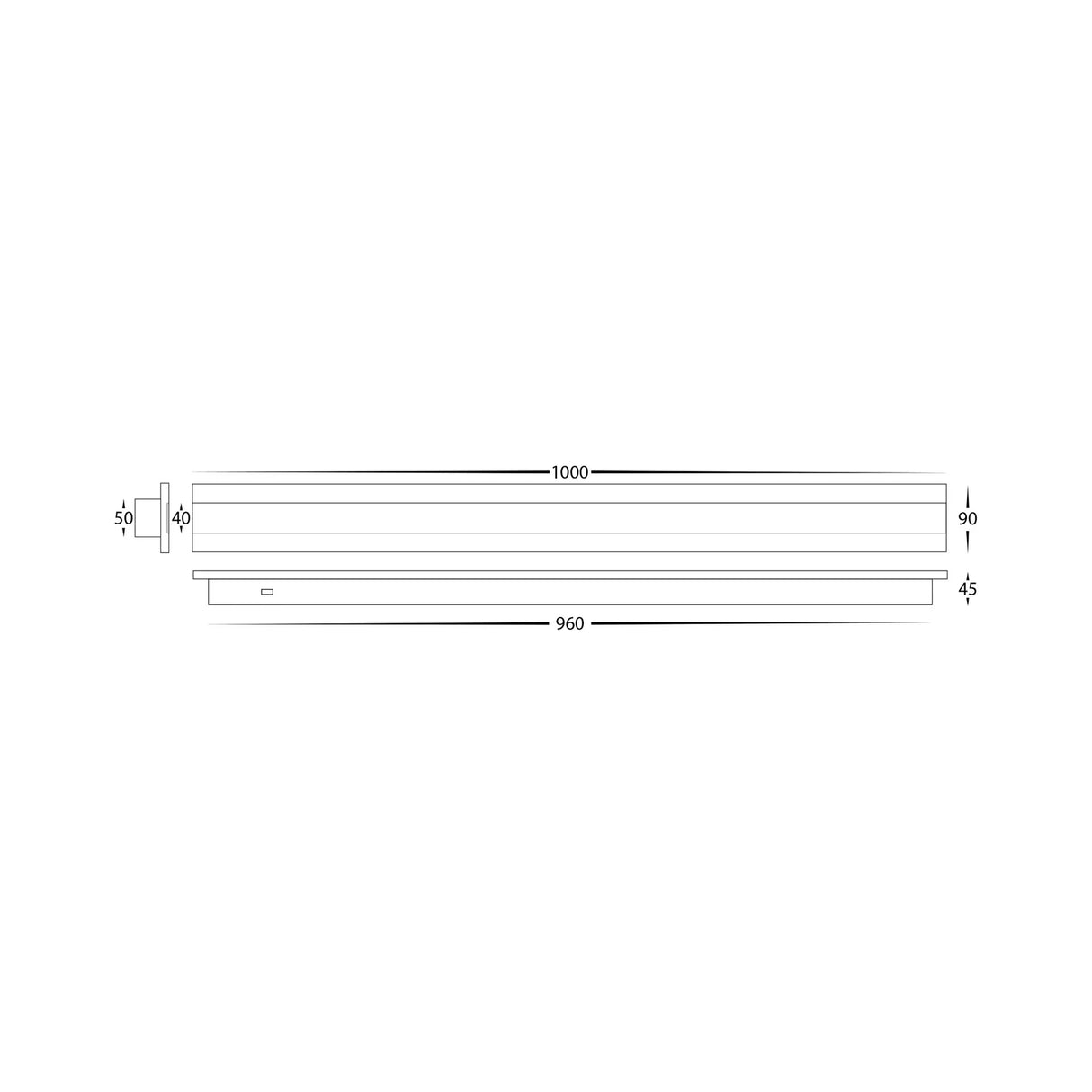 Havit HV3584T Barline Aluminium 1000mm Wall Light