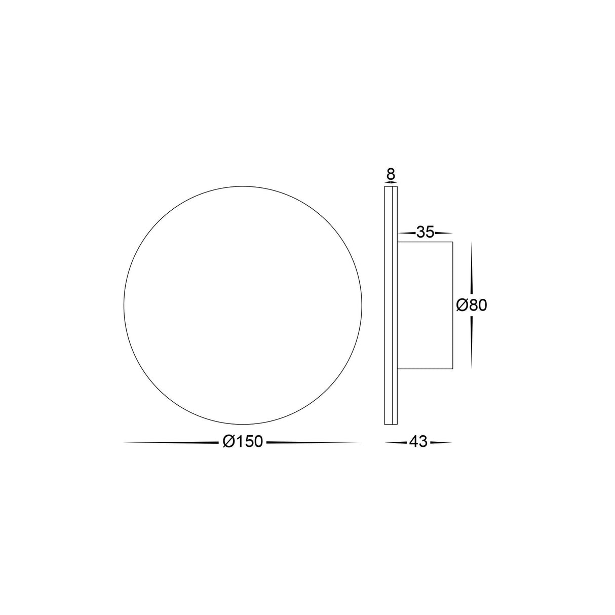 Havit HV3591T Halo TRI Colour LED Wall Light