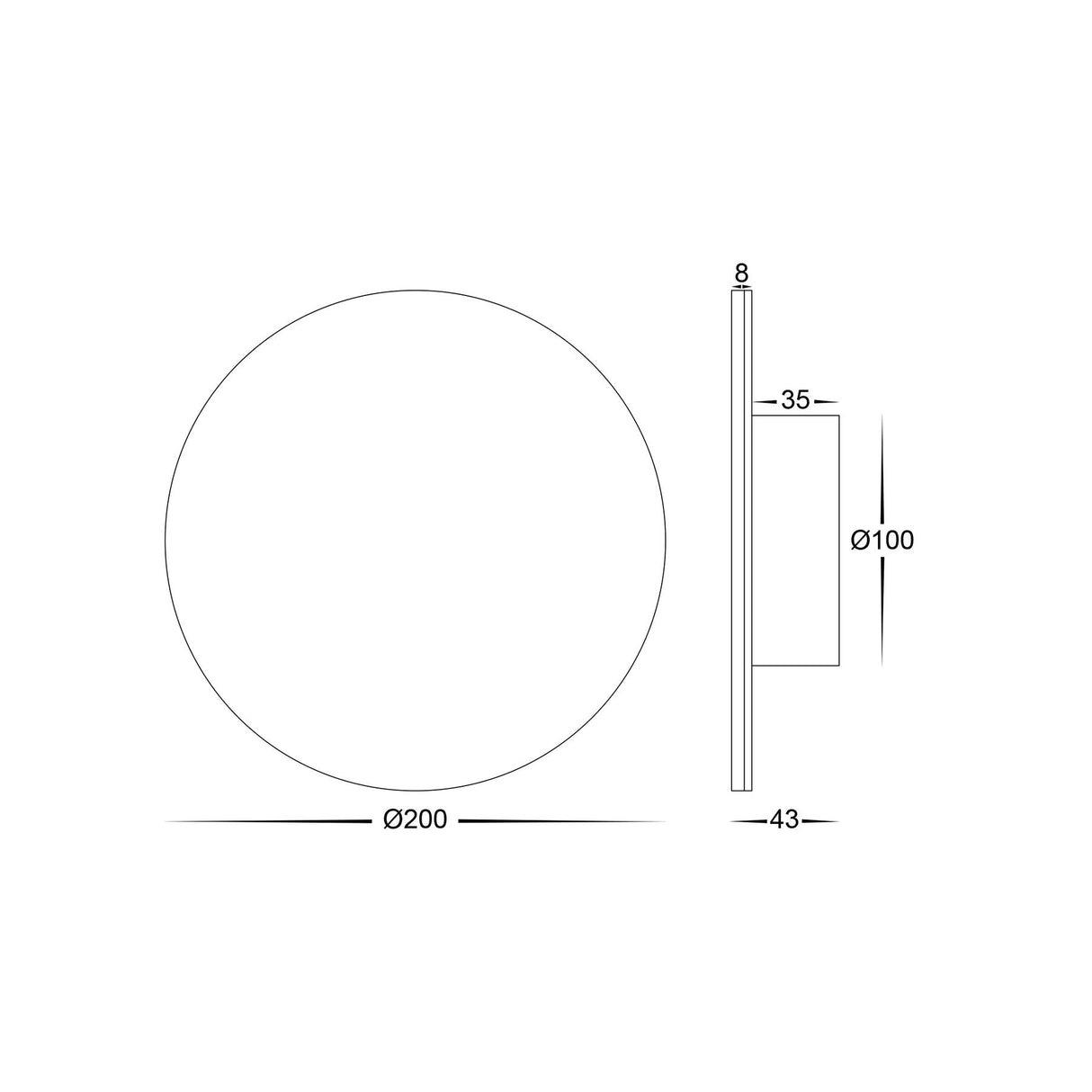 Havit HV3592T Halo TRI Colour LED Wall Light