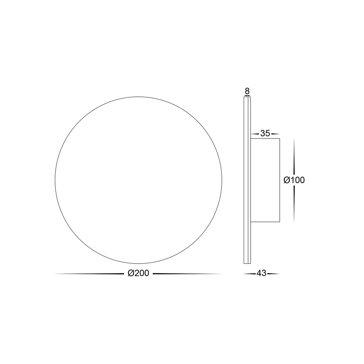 Havit HV3592RGBW Halo 12W RGBW LED Wall Light