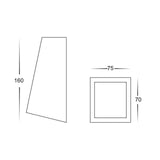 Havit HV3602 HV3605 Taper Copper TRI Colour LED Wedge Wall Light