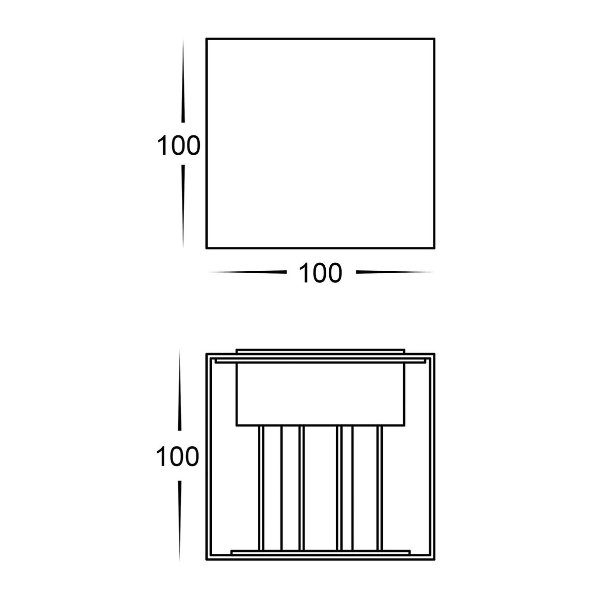 Havit HV3658T Versa Square Up & Down Wall Light