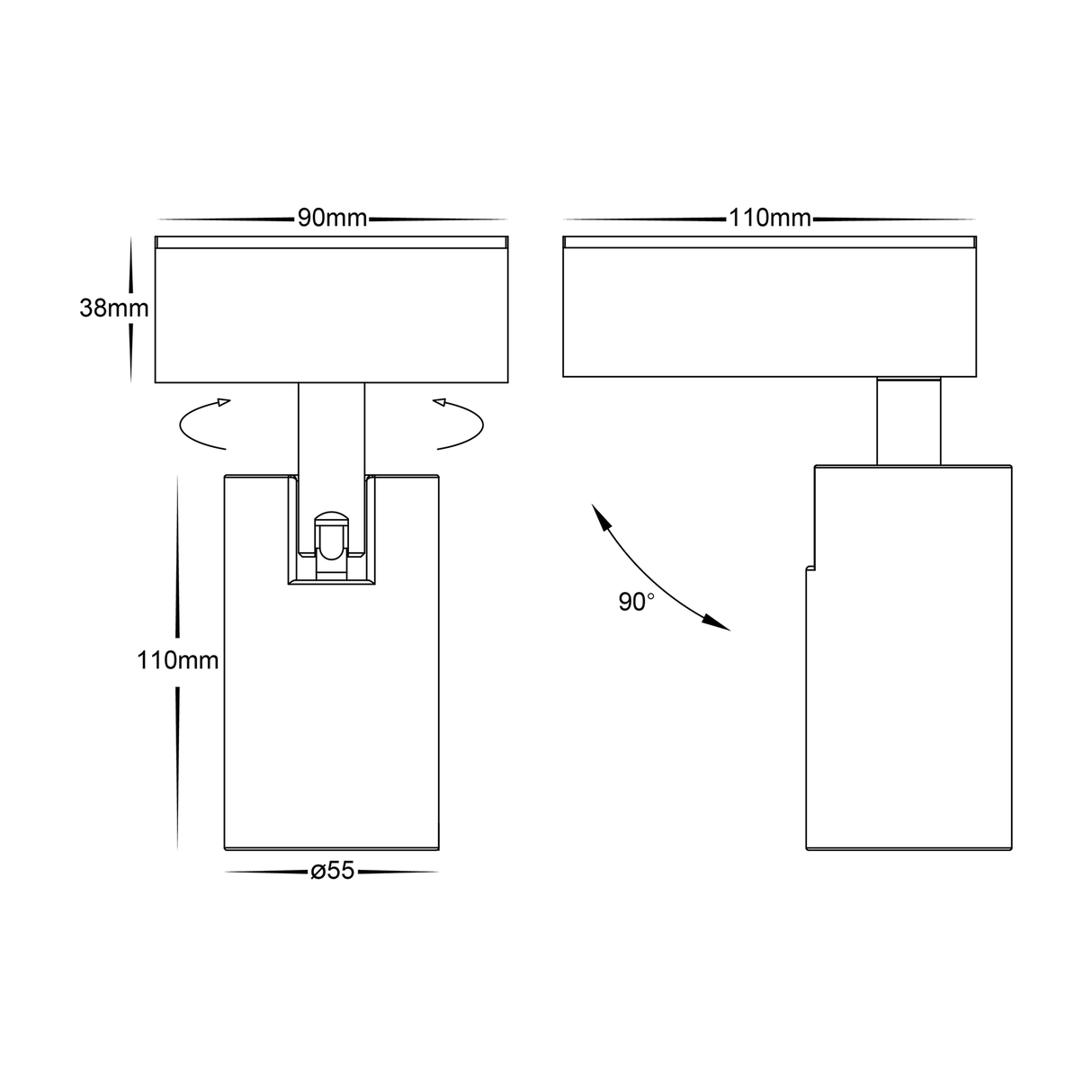 Havit HV3681T Revo Single Adjustable Wall Light