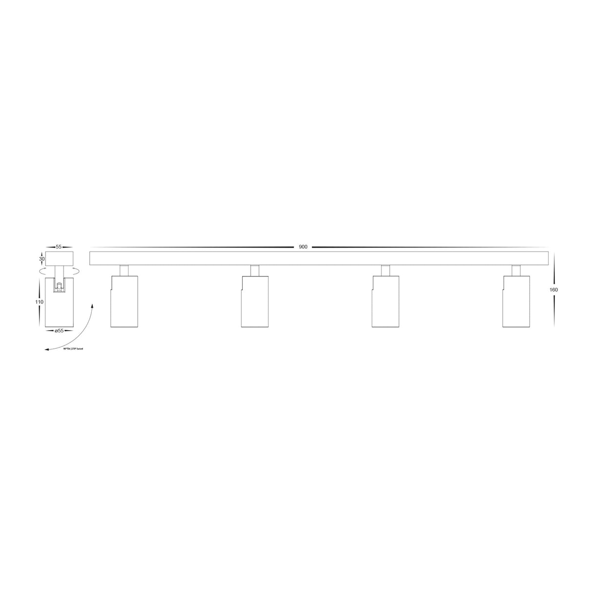 Havit HV4002T-4 Revo 4 Light TRI Colour LED Bar Light