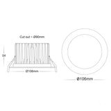 Havit HV5530T ORA Fixed TRI Colour LED Downlight