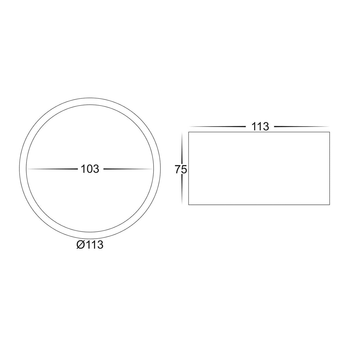 Havit HV5803T Nella 12w Surface Mounted Led Downlight