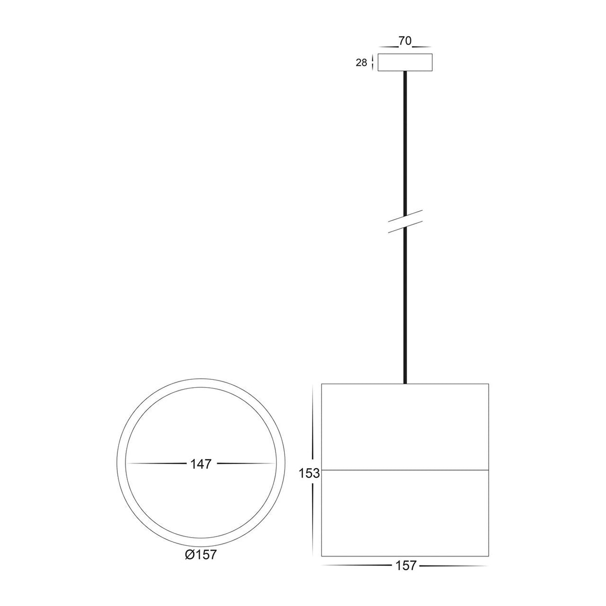 Havit HV5805T-P NELLA 18w LED Pendant