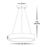 Havit HV5893T-PDT Nella 320mm 30w Round Pendant