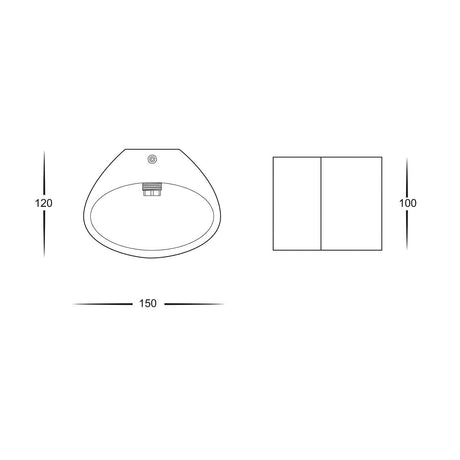 Havit HV8025 Arc Small LED Wall Plaster Light